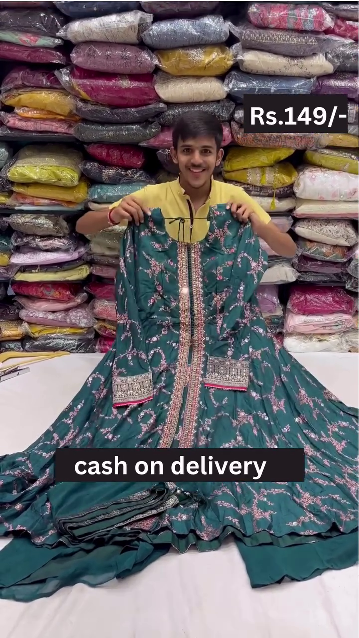 Anarkali Soft georgette With eid special Ready To Wear