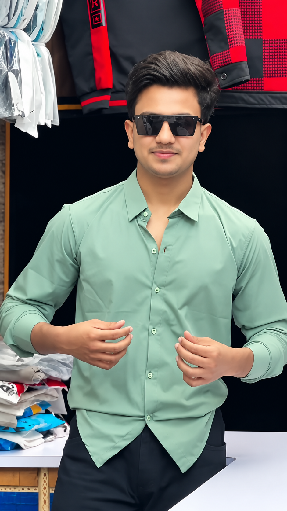 Men's Premium Solid Maroon Full Sleeve Casual Shirt